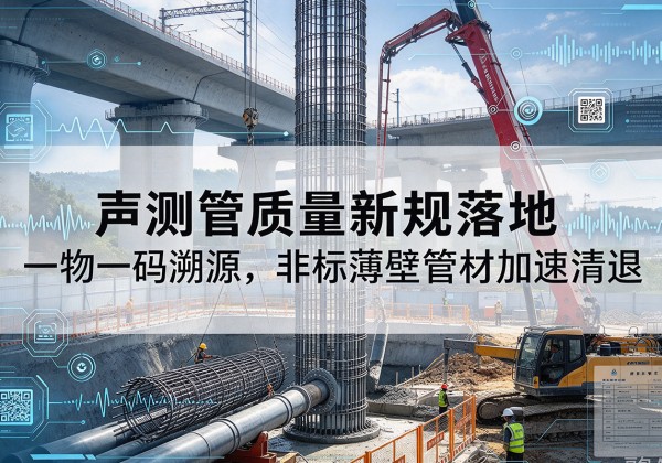 苏尼特右旗声测管质量新规落地，一物一码溯源，非标薄壁管材加速清退